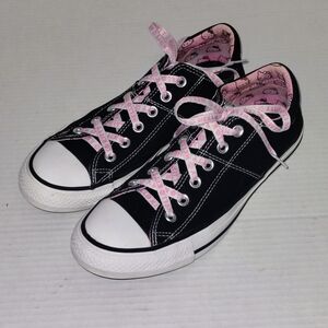 Converse Black and Pink Hello Kitty Sneakers